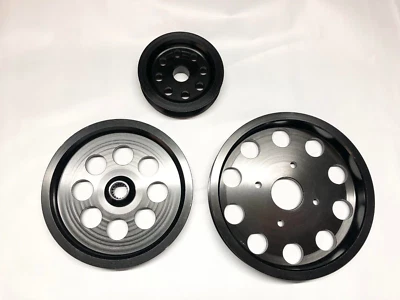 JDM black CRANK PULLEY KIT for NISSAN SKYLINE RB25 - image 1 of 2