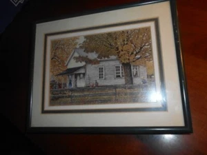 Signed/Numbered "LITTLE WHITE SCHOOLHOUSE PRINT" Leon,NY by Thelma Winter c.1988 - Picture 1 of 5