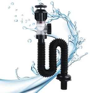 Flexible Sink Deodorant Drain Pipe Anti-odor Hose Wash Basin Sewer Accessories - Picture 1 of 12