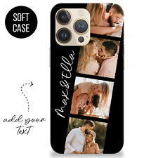 PERSONALISED PHONE CASE PHOTO COLLAGE SILICONE COVER FOR IPHONE 11 12 13 PRO 7 8