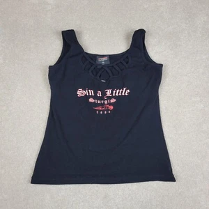 Sturgis Shirt Girls Extra Large Black Sin A Little 2006 V Twin Motorcycle Tank - Picture 1 of 10