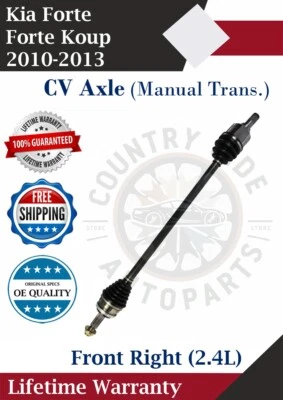 Eje delantero derecho CV para Kia Forte/Koup 2010-2013 transmisión manual Agotado Foto 1 de 4