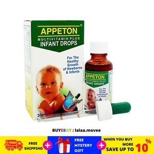 2 X Appeton Multivitamin Plus Baby Infant Drop 30ml Supplement Healthy Growth - Picture 1 of 6