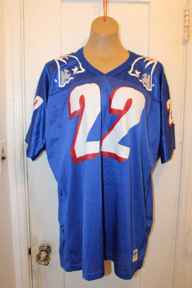 WILSON NFL New England Patriots Dave Meggett #22 Football Jersey XL Vintage USA - Image 1 of 4