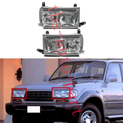 Fit For Toyota Land Cruiser FJ/LC80 1991-1997 Headlight Crystal Clear Assembly — 第 1/4 张图片