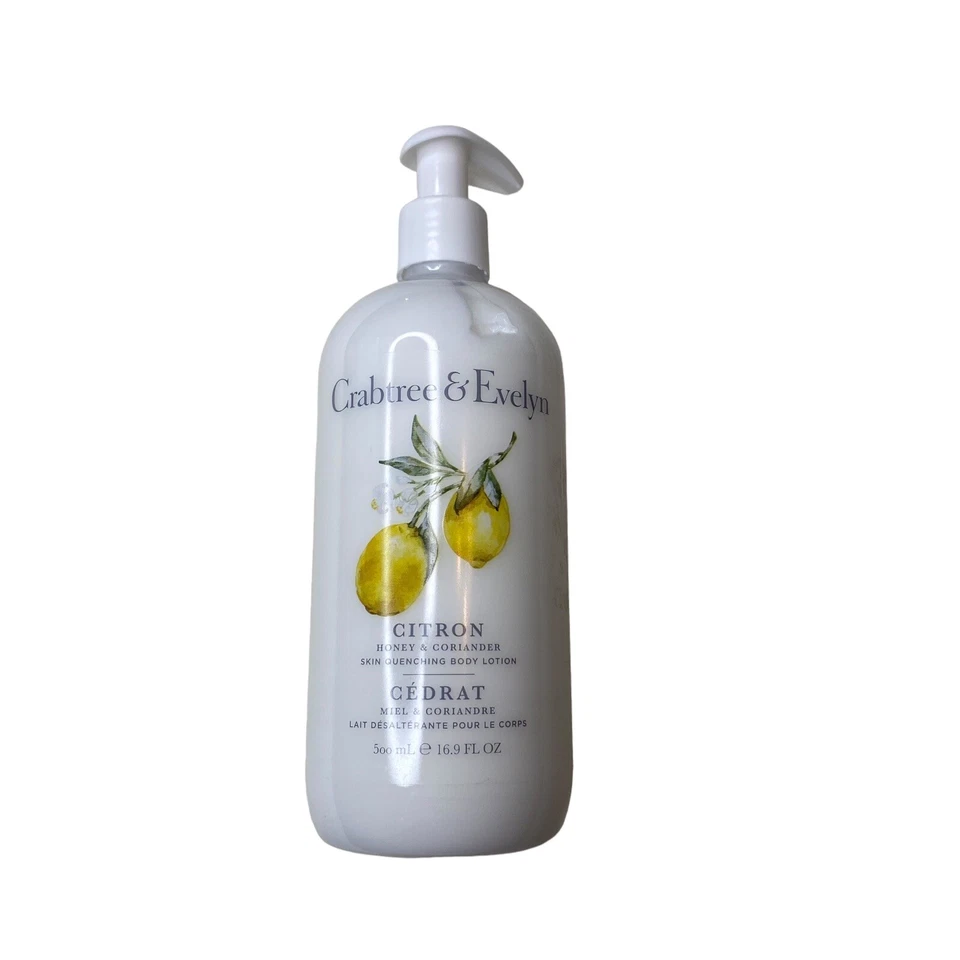 Crabtree & Evelyn Citron, Honey & Coriander Skin Quenching Body Lotion, 16.9 fl oz