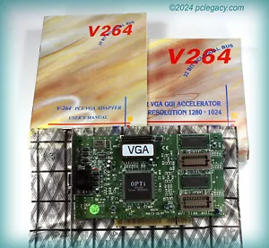 *RARE* NEW-IN-BOX Vintage OPTi 82C264 PCI VGA Video Card c.1996 — TESTED! - Picture 1 of 4