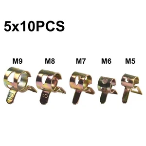 Abrazaderas de clip de resorte multiusos para tubo de manguera de motor pequeño tubo de aire 5/6/7/8/9 mm - Imagen 1 de 14