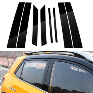 Fit For Kia STONIC 2018-2022 Gloss Black Window Pillar Posts Window Trim Cover - Picture 1 of 5