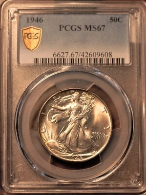 1946 50c Walking Liberty Half Dollar PCGS MS67 - Image 1 of 2