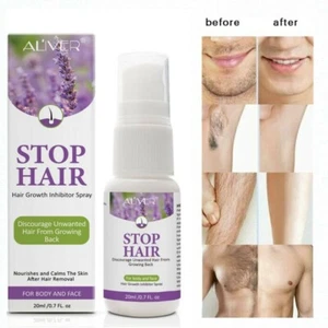 Permanent Stop Hair Growth Inhibitor Spray Painless Hair Removal for Men & Women - Picture 1 of 10