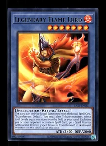 YuGiOh DCR-EN081 R Legendary Flame Lord M/MT Dark Crisis - Picture 1 of 1