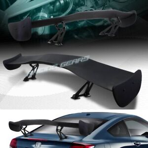 UNIVERSAL 57" WING DRAGON-1 STYLE BLACK ABS GT TRUNK ADJUSTABLE SPOILER WING