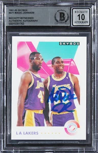 Lakers Magic Johnson Authentic Signed 1991 Skybox #471 Card Auto 10! BAS Slabbed - Picture 1 of 2