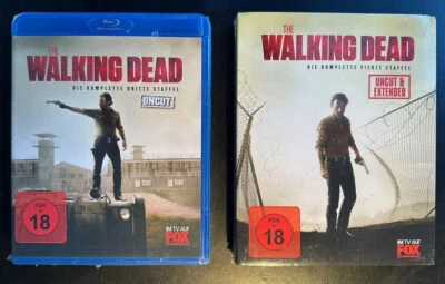 "THE WALKING DEAD - Staffel 3 + 4" - Zombie Horror Kult - 2 x BLU RAY 5-Disc-Set - Bild 1 von 4