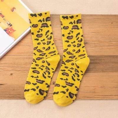 Calcetines clásicos de leopardo vintage medias correr deporte monopatín mujer moda Foto 1 de 4