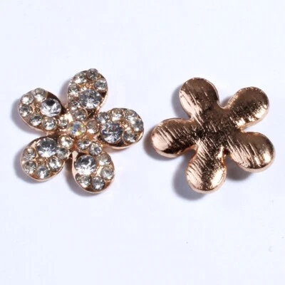 20PCS 18MM New Metal Silver Button For Clothing Rhinestone Crystal Buttons - Image 1 of 3