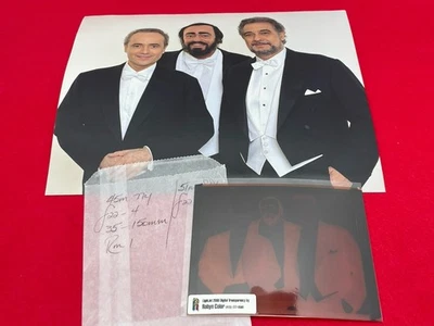 LUCIANO PAVAROTTI DOMINGO CARRERAS HEADSHOT PHOTO w NEGATIVE 1999 OPERA PROMO - Image 1 of 4