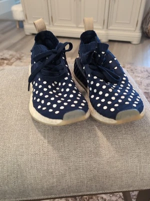 Size 7.5 - adidas NMD R2 Primeknit Collegiate Navy 2017 - BA7560 No Insole - Image 1 of 4