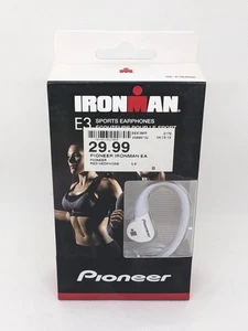 Pioneer Ironman E3 Sports Earphones White Headphones (SE-E3M) Brand New, Sealed - Picture 1 of 6