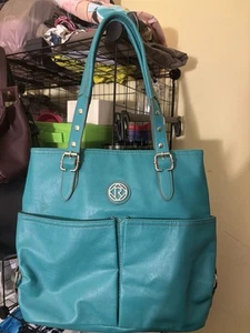 Relic Shoulder Bag Purse Turquoise Large Vegan Faux Leather - Picture 1 of 7