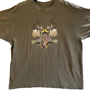NUEVA Camiseta Walt Disney World Villains Gatos Siameses Si Am Años 90 Reimpresión - Imagen 1 de 3