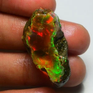 Atemberaubender Äthiopischer Opal grob 27,90 kt, großes Ölopal Exemplar Naturopal - Bild 1 von 8