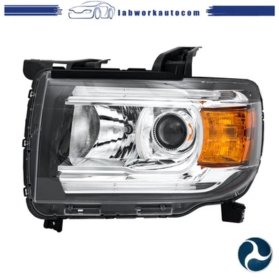 Left For GMC Canyon 2015-22 Projector Front Headlight Halogen W/LED DRL Headlamp - Image 1 of 4