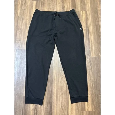 Pantalones deportivos Polo Ralph Lauren para hombre 3XLT grandes y altos de vellón pony jogger negros Foto 1 de 4