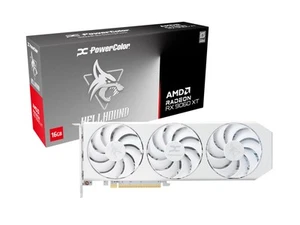 PowerColor Hellhound Spectral White Radeon RX 9060 XT 16GB GDDR6 Graphics Card - Afbeelding 1 van 8