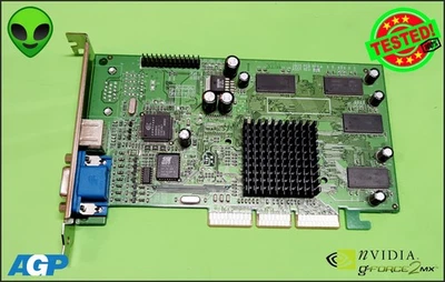 NVIDIA GEFORCE 2 MX  32MB SCHEDA VIDEO AGP VGA S-VIDEO L10200 - Immagine 1 di 3