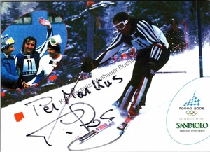 Original Autogramm Piero Gros Ski /// Autograph signiert signed signee Gr 342540 - Picture 1 of 2