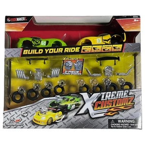 Ride Maker Xtreme Customz Build 2 Car Set Corvette & Dodge Viper Cars Mix Match - Picture 1 of 3