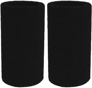 Sweatbands Sports Wristbands for Men and Women - 6 Inch Elastic Athletic Wrist B - Picture 1 of 12