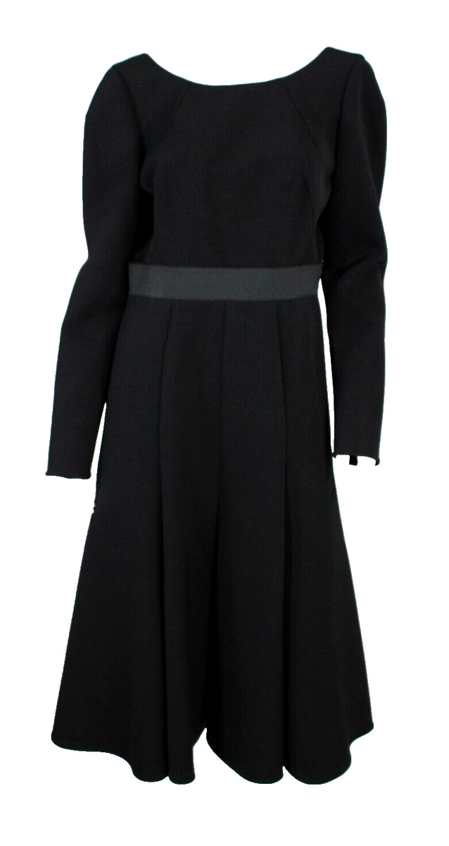 オールインワン・サロペット Dolce & Gabbana Fitted Wool Dress With Round Neckline Wool crepe midi dress in Black for Women | Dolce&Gabbana® US