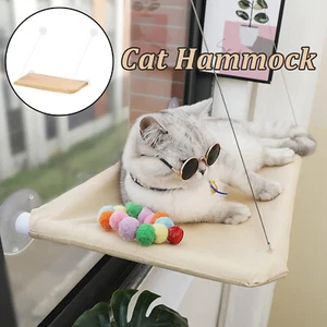 Cat Hammock Window Bed Perch Cat Safety Sunny Bed Sturdy Window Mounted Cat Seat - Picture 1 of 12