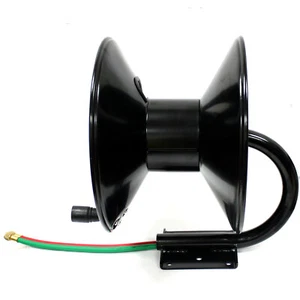 Carrete de manguera doble retráctil manual de 100 pies para mangueras de soldadura dobles de oxígeno acetileno - Imagen 1 de 6