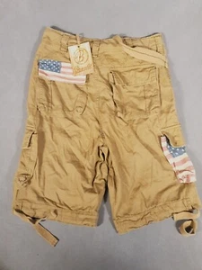 Brandit Cargo Shorts Mens Small Khaki NEW BEIGE Combat Utility Multi Pocket Army - Picture 1 of 10