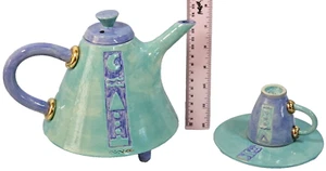 Vintage - Tea/ Coffee Pot with Matching Espresso Cup & Saucer - KSD - Bild 1 von 11