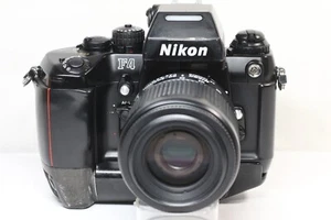 Nikon F4S DP-20 MB-21 35mm SLR Film Camera + AF Nikkor 80-200mm F/4.5-5.6 D Lens - Picture 1 of 17