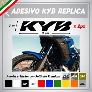 Kit 2 Adesivi KYB Yamaha Tenere 700 Vinile Adesivo Forcelle Moto Sport Tuning - Picture 1 of 1