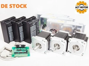 3Axis Nema 34 Stepper Motor 878oz-in ∅14mm 2A 100mm&Driver Control DM860 CNC Kit - Bild 1 von 12