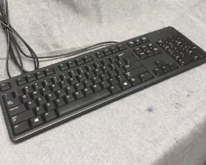 Dell KB216 USB Wired Quiet Thin Keyboard Black 104 Keys Genuine KB216-BK-US - Picture 1 of 3