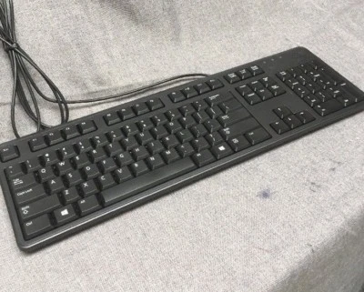 Dell KB216 USB Wired Quiet Thin Keyboard Black 104 Keys Genuine KB216-BK-US - Image 1 of 3