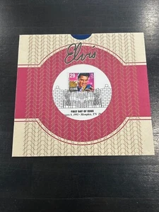 Elvis Presley First Day of Issue Stamp 45 RPM Record Sleeve 1993 - Picture 1 of 4