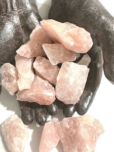 1/2 LB Rose Quartz Rough Stones 1-2inch Reiki Healing Crystals Love Compassion - Picture 1 of 4