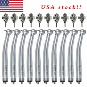 Lots Dental Fiber Optic Dental E-generator LED 3 Way High Speed handpiece 4 Hole - Picture 1 of 15