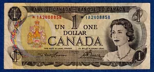 Canada $1 (1973) BC-46aA / P-85a(1) REPLACEMENT NOTE (Circulated) *IA2408858 - Picture 1 of 3