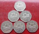 6 x FIFTY PENCE COINS FROM JERSEY / LOT 574
