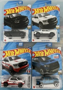 HOT WHEELS 2020 RAM 1500 REBEL + '23 RAM 1500 Lot Of 4 - Picture 1 of 5